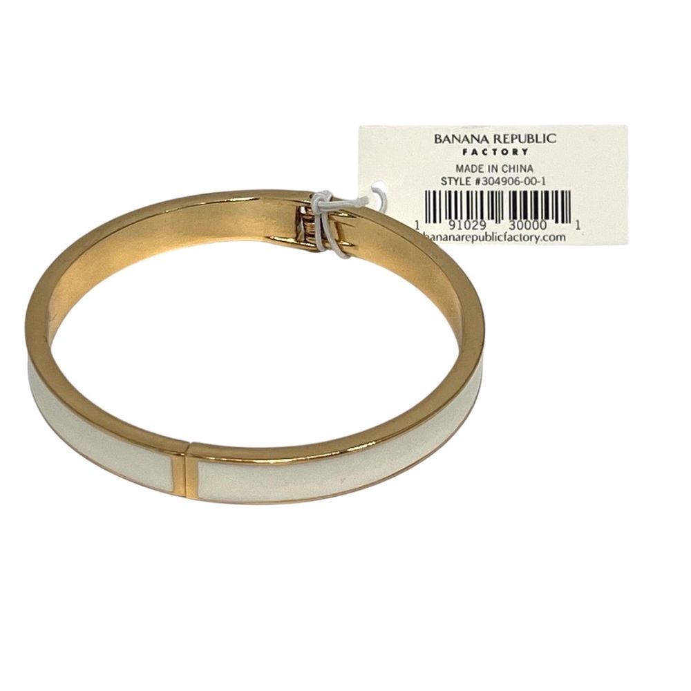 Banana Republic Gold and White Bracelet